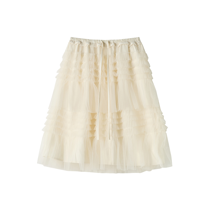 Spring lace tender all-match skirt for women