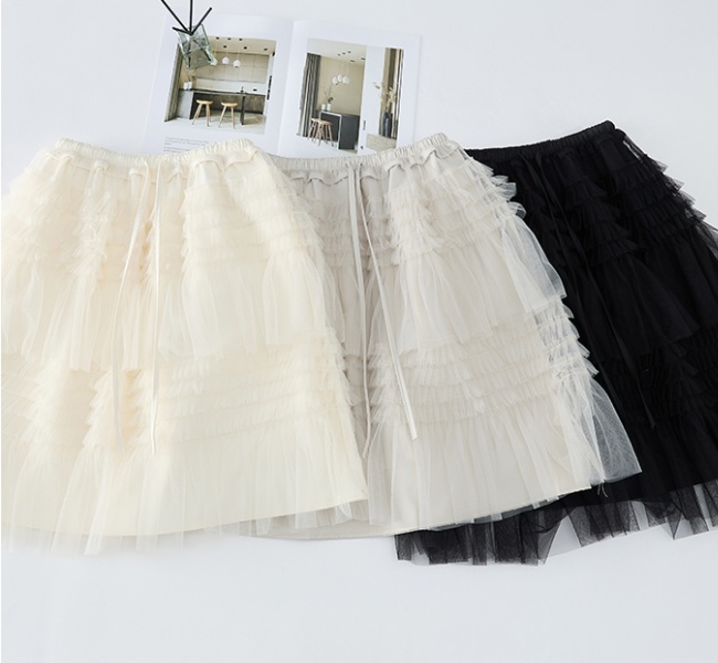Spring lace tender all-match skirt for women