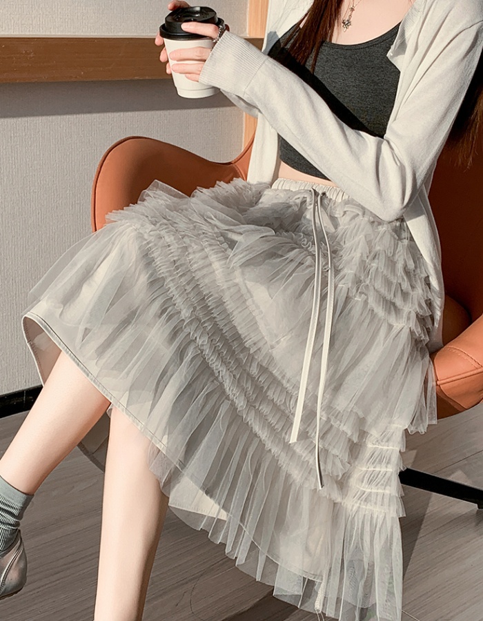 Spring lace tender all-match skirt for women