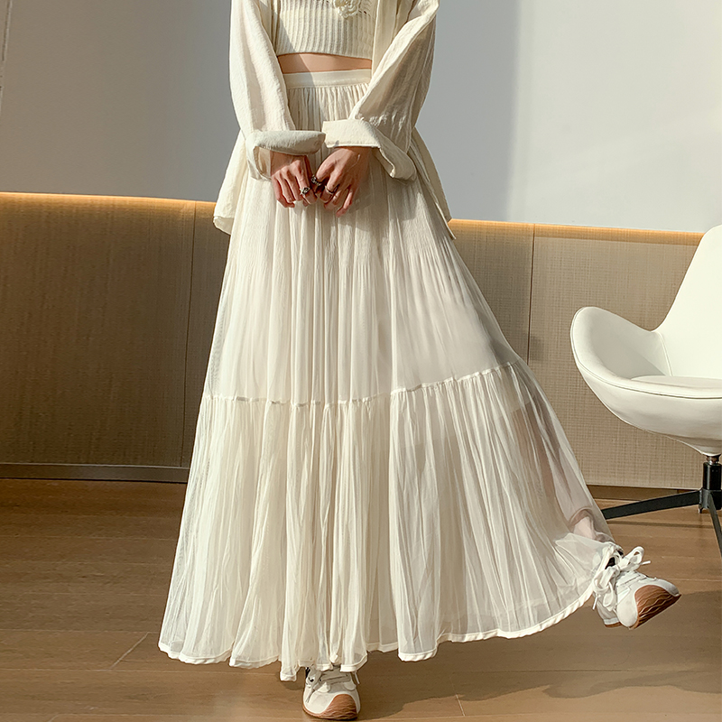 College style long skirt lady skirt for women