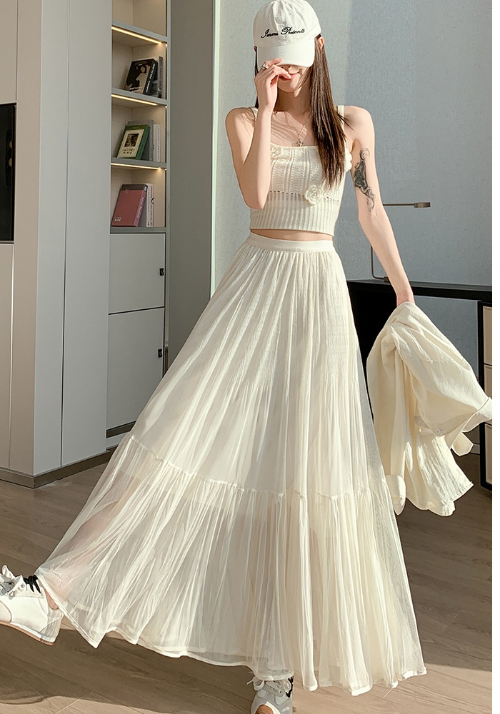 College style long skirt lady skirt for women