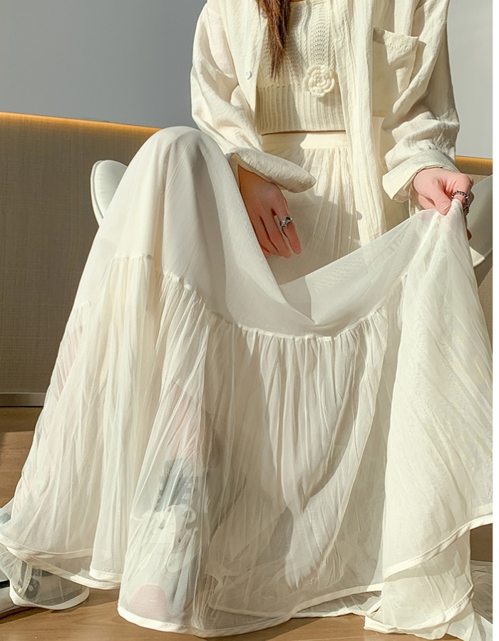 College style long skirt lady skirt for women