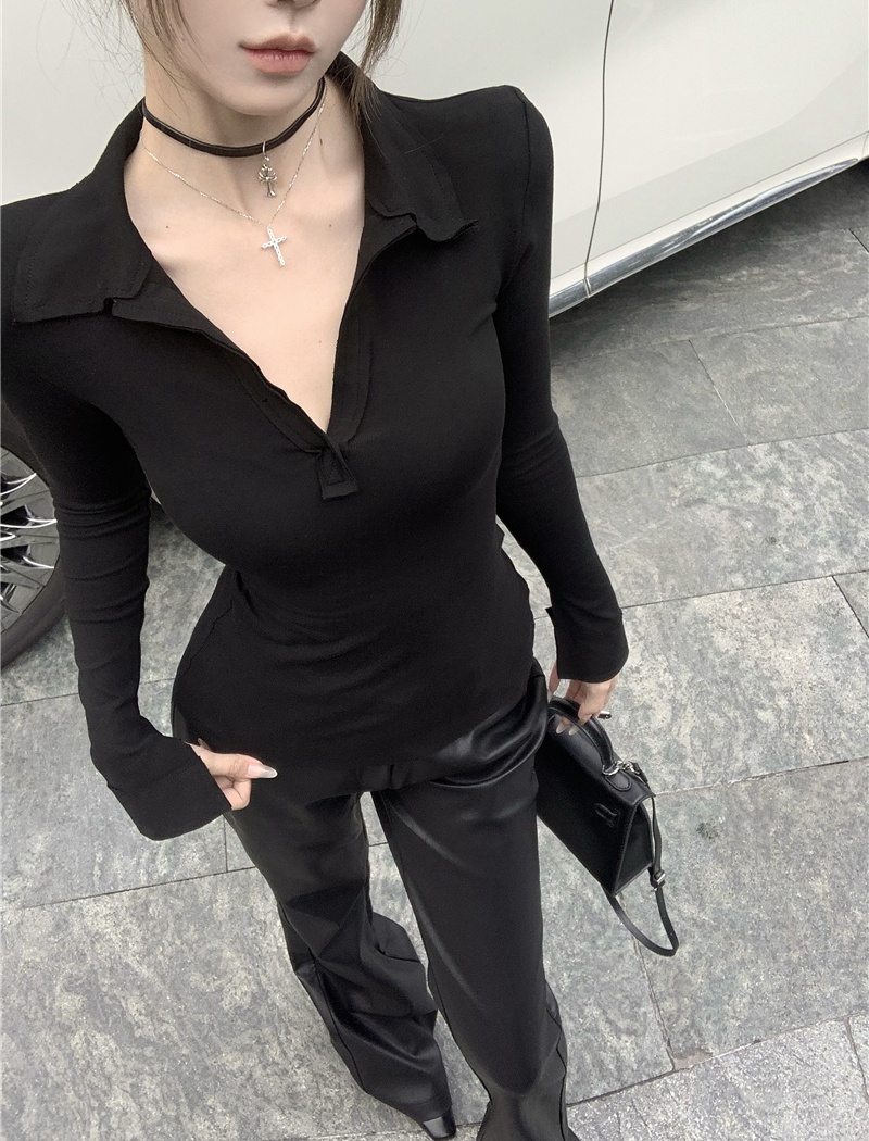 All-match bottoming shirt long sleeve T-shirt for women