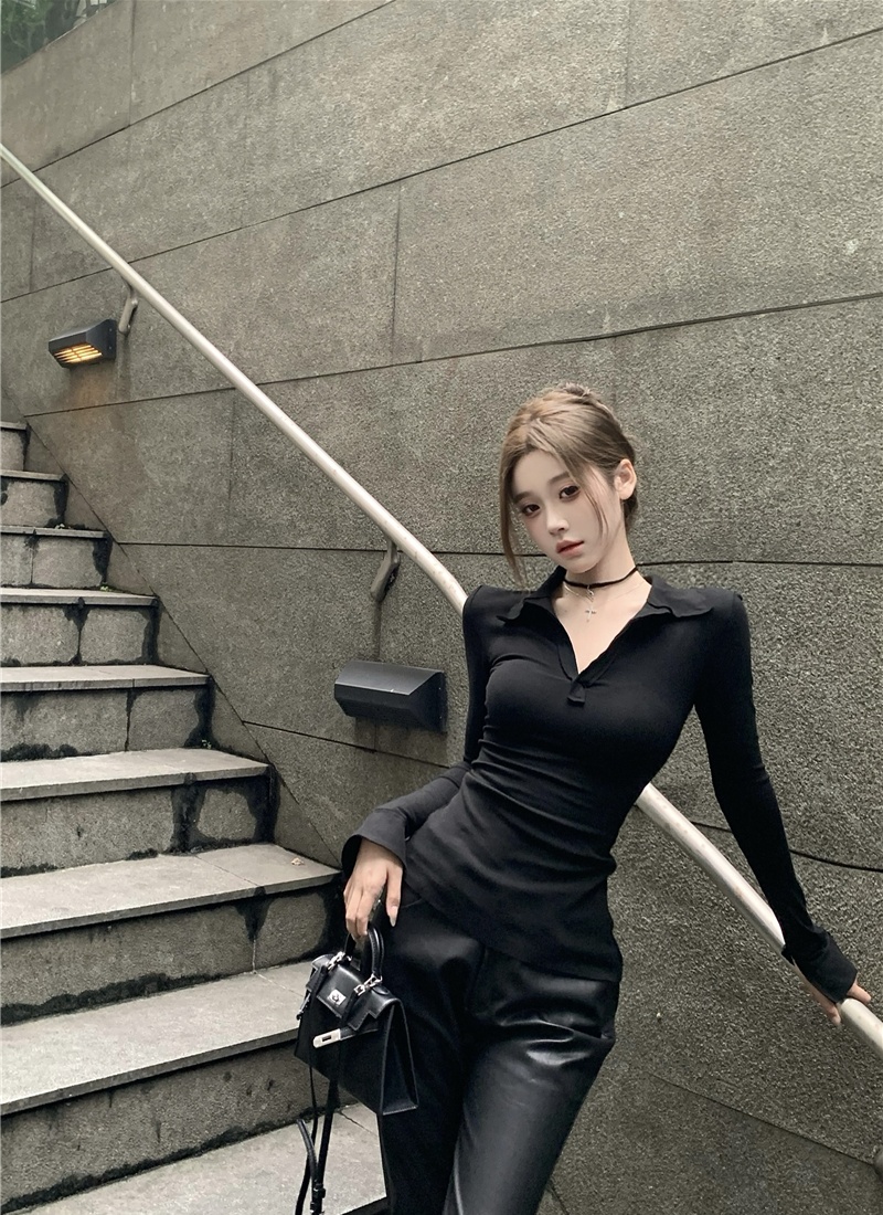 All-match bottoming shirt long sleeve T-shirt for women