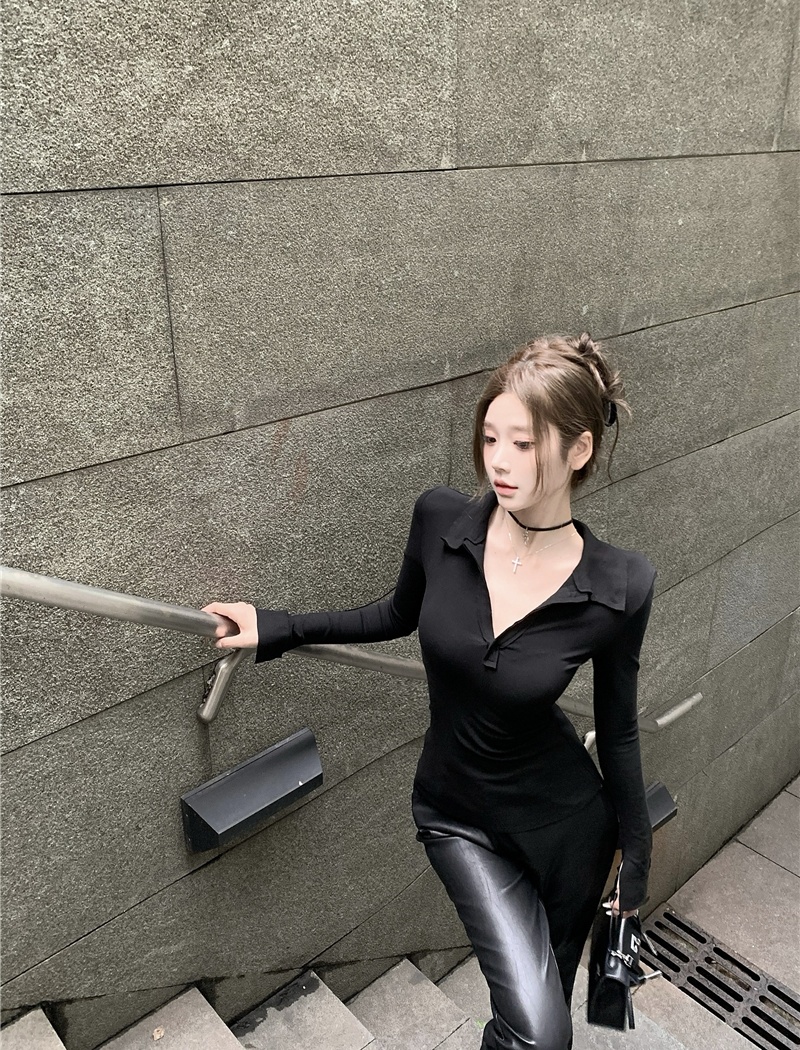 All-match bottoming shirt long sleeve T-shirt for women