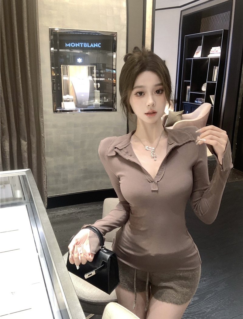 All-match bottoming shirt long sleeve T-shirt for women