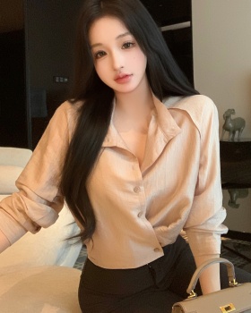Long sleeve autumn shirt Korean style tops for women