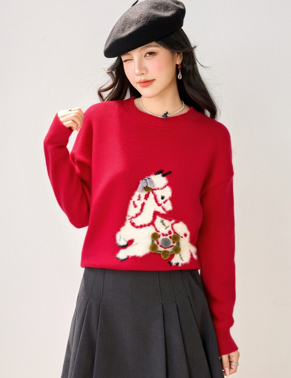 Pony spring tops show young cartoon sweater
