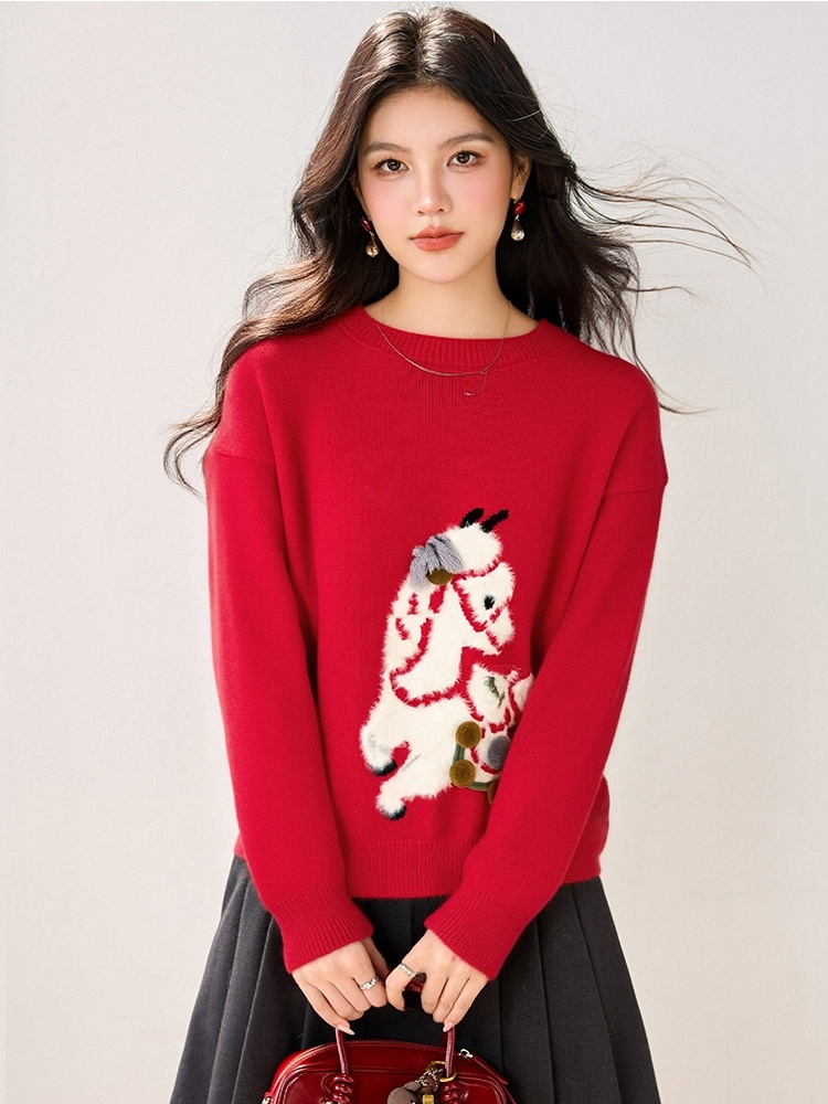 Pony spring tops show young cartoon sweater