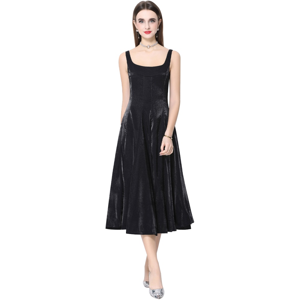 Satin slim Sexy underwear big skirt sling dress