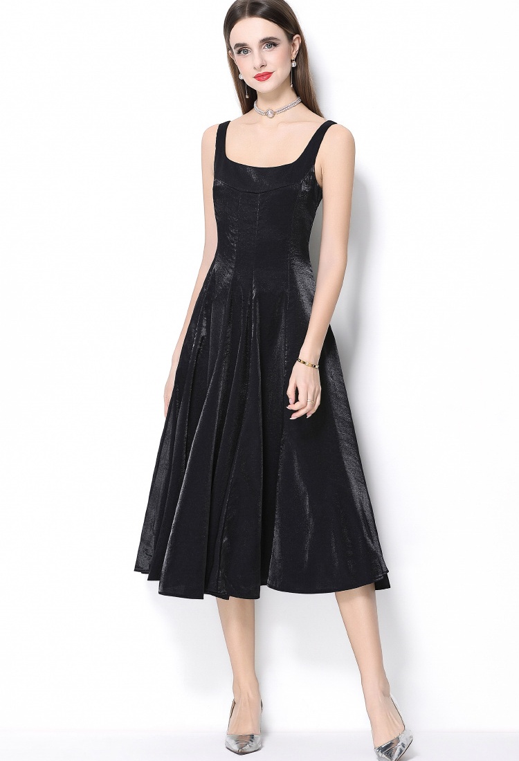 Satin slim Sexy underwear big skirt sling dress