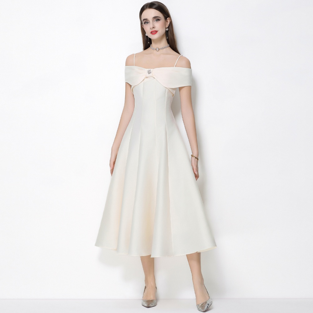 Sling long dress France style dress for women