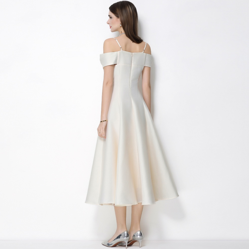 Sling long dress France style dress for women