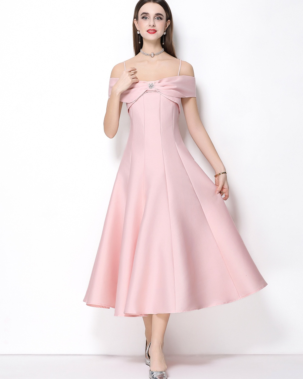 Sling dress France style long dress for women