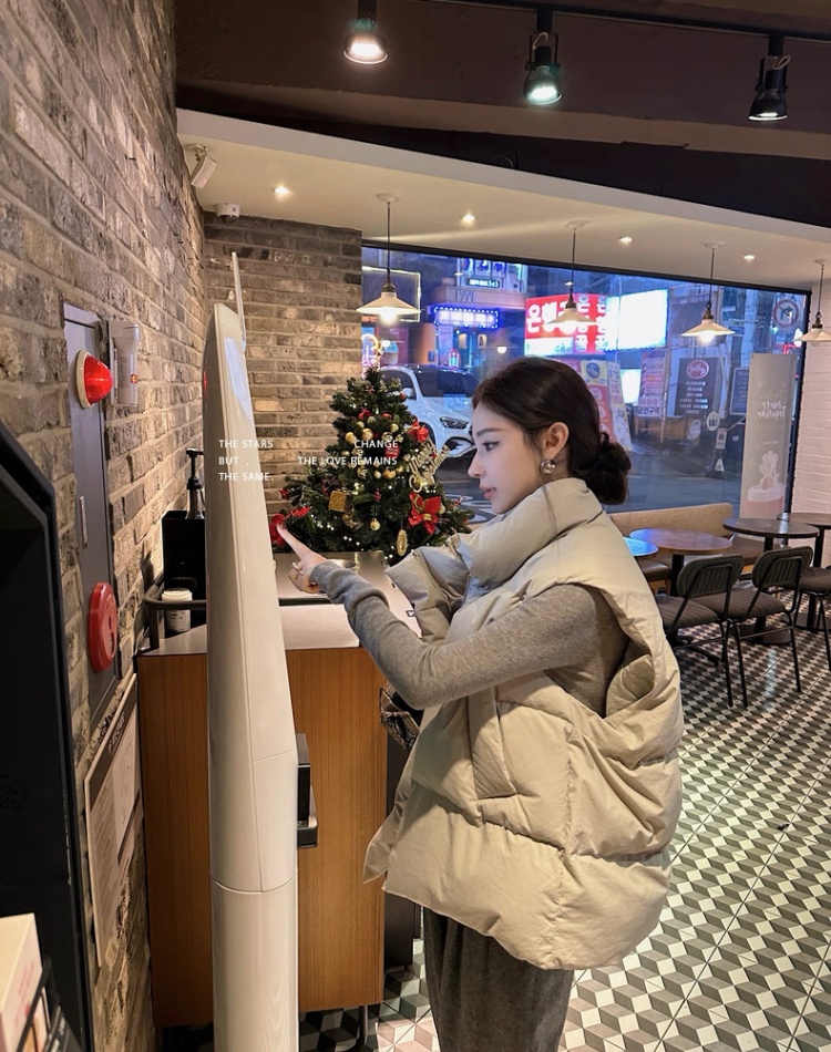 Cotton Korean style cotton coat combed coat