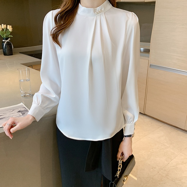 Bottoming shirt France style small shirt for women
