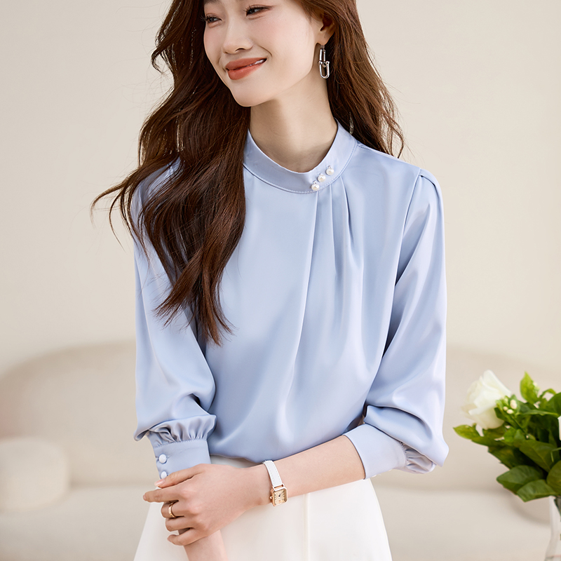 Bottoming shirt France style small shirt for women