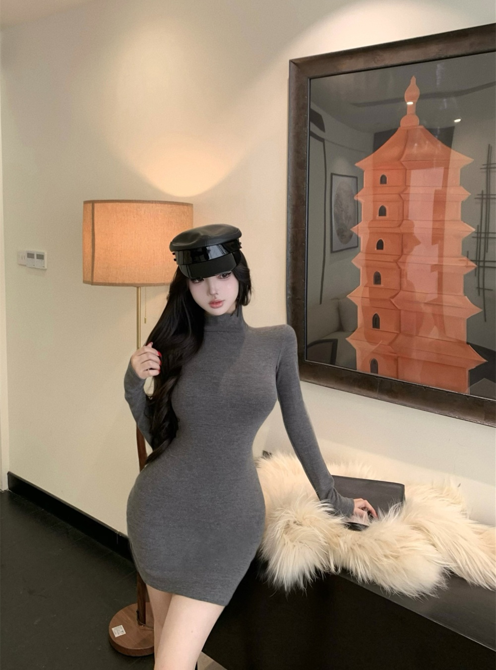 Spicegirl package hip bottoming dress for women