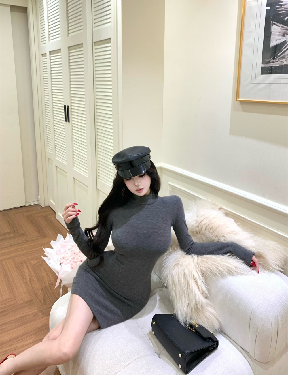 Spicegirl package hip bottoming dress for women