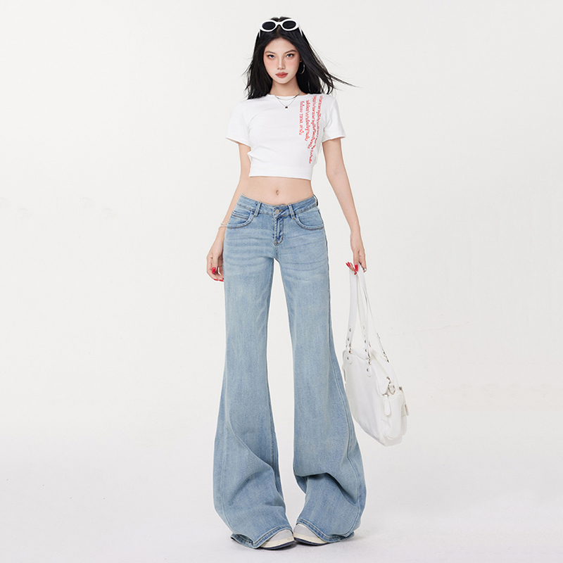 Mopping flare pants spicegirl pants for women