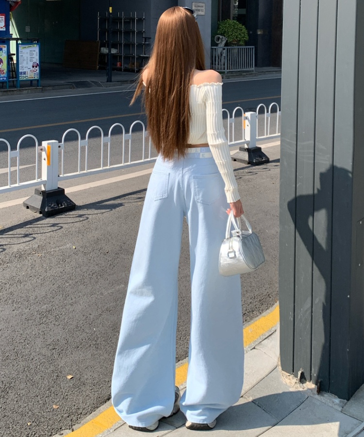 Casual long pants lengthen wide leg pants for women