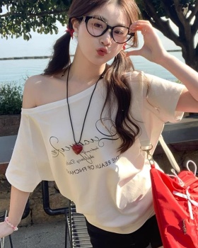 Wear short sleeve T-shirt American style tops for women
