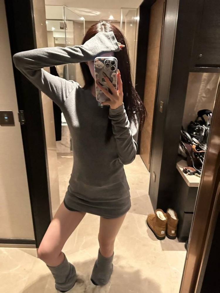 Long tops long sleeve T-shirt for women