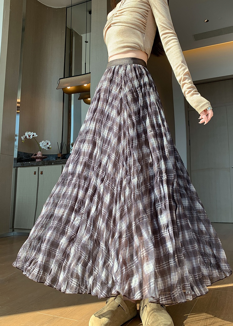 Long A-line lazy big skirt irregular skirt for women