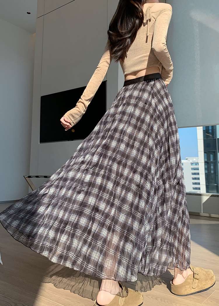 Long A-line lazy big skirt irregular skirt for women