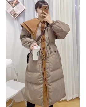 Winter mixed colors down coat for women