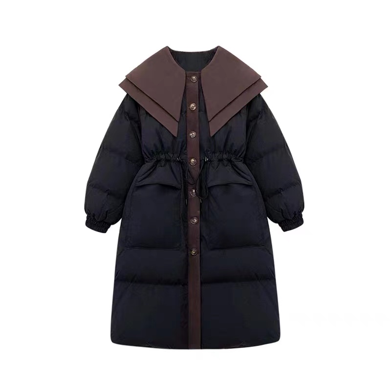Winter mixed colors down coat for women
