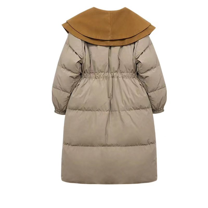 Winter mixed colors down coat for women