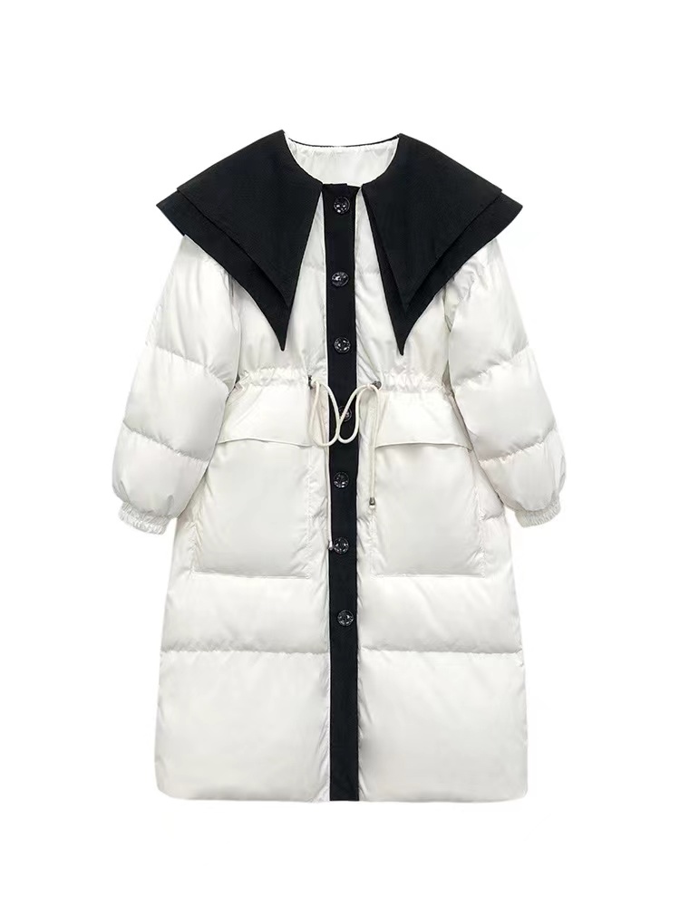 Winter mixed colors down coat for women