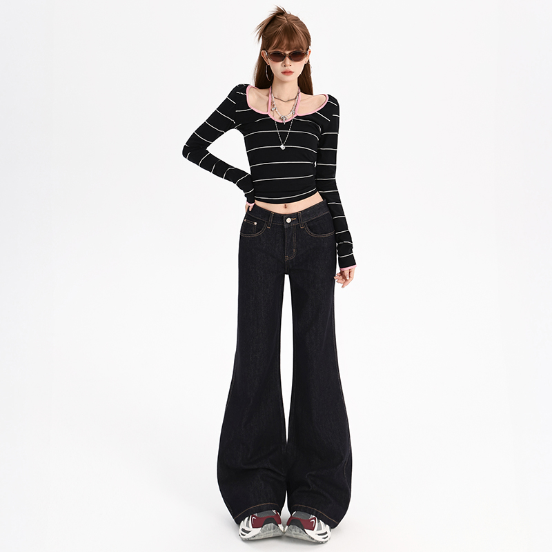 Micro speaker Casual flare pants straight long pants