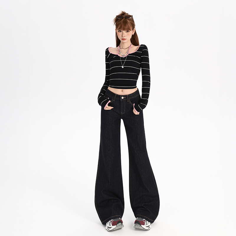 Micro speaker Casual flare pants straight long pants