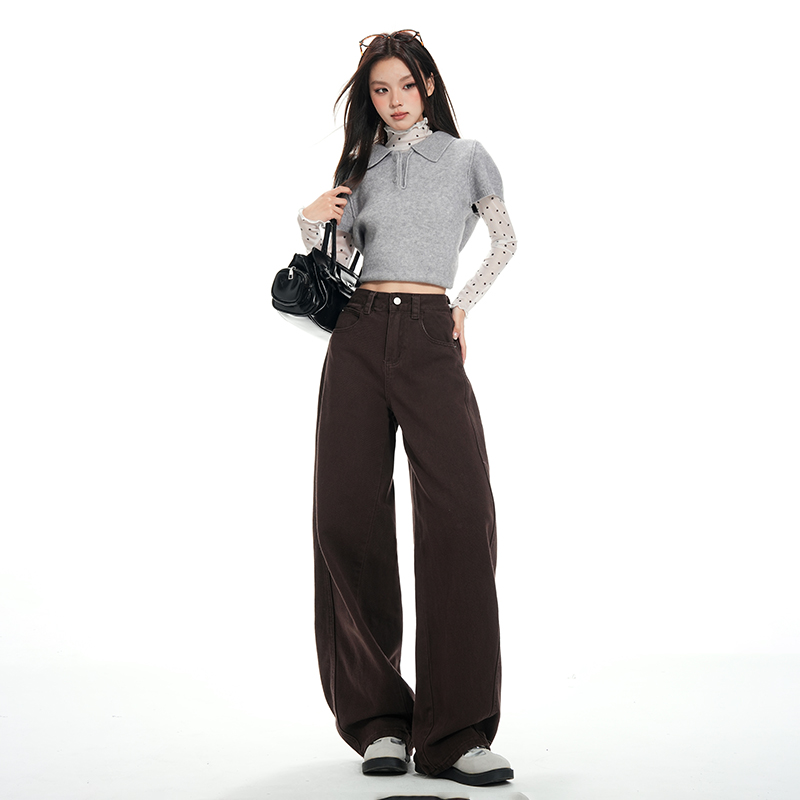 All-match jeans stereoscopic pants for women