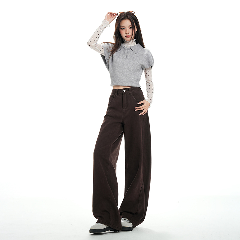 All-match jeans stereoscopic pants for women