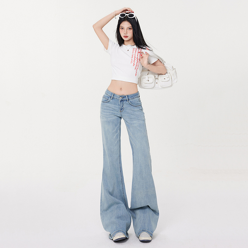 Drape spicegirl pants spring and summer flare pants