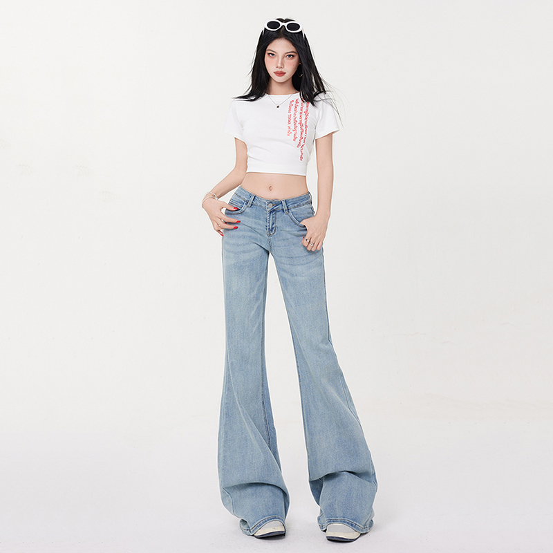 Drape spicegirl pants spring and summer flare pants