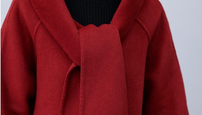 Fashion elegant simple winter cozy woolen coat