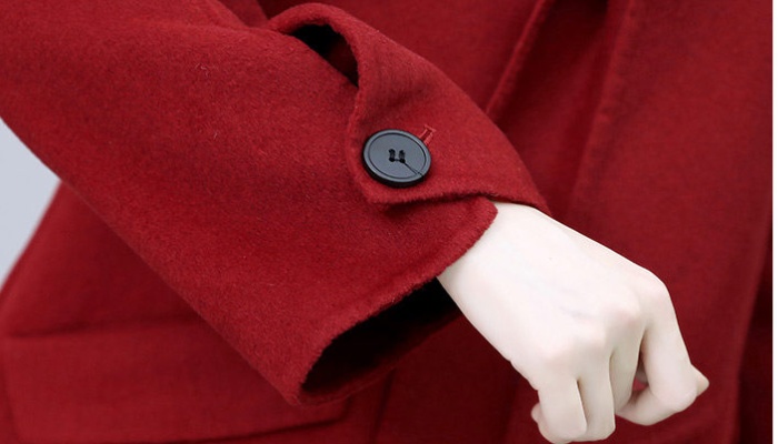 Fashion elegant simple winter cozy woolen coat