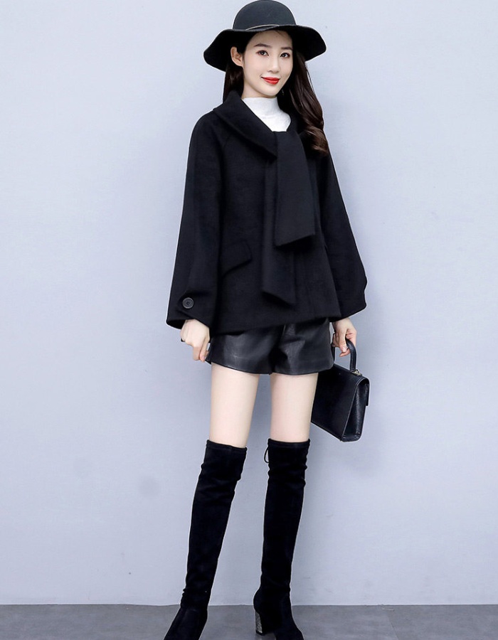 Fashion elegant simple winter cozy woolen coat