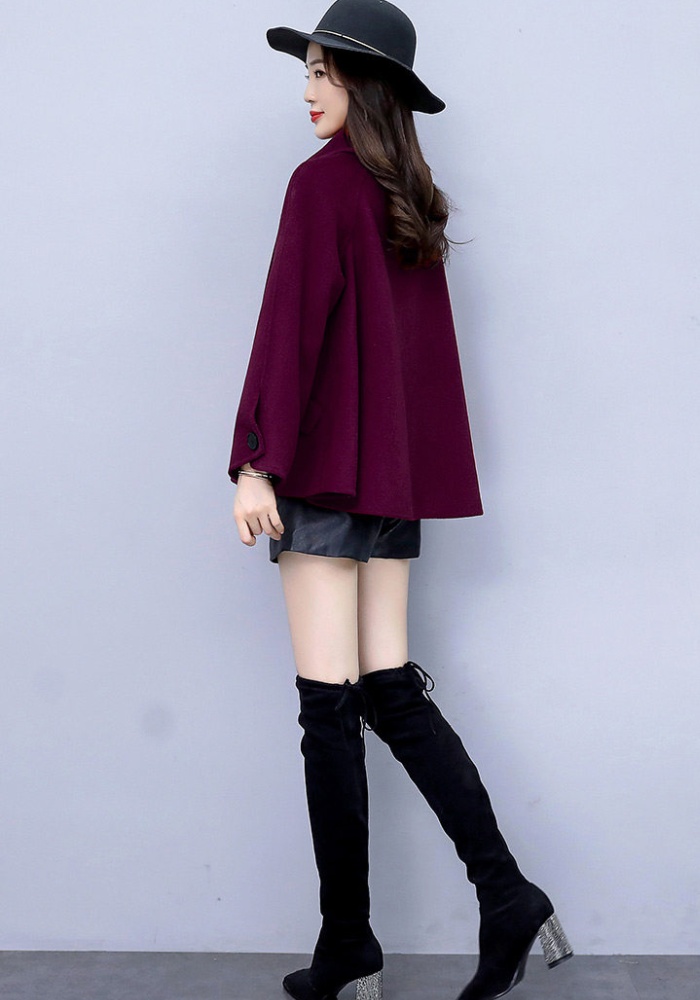 Fashion elegant simple winter cozy woolen coat