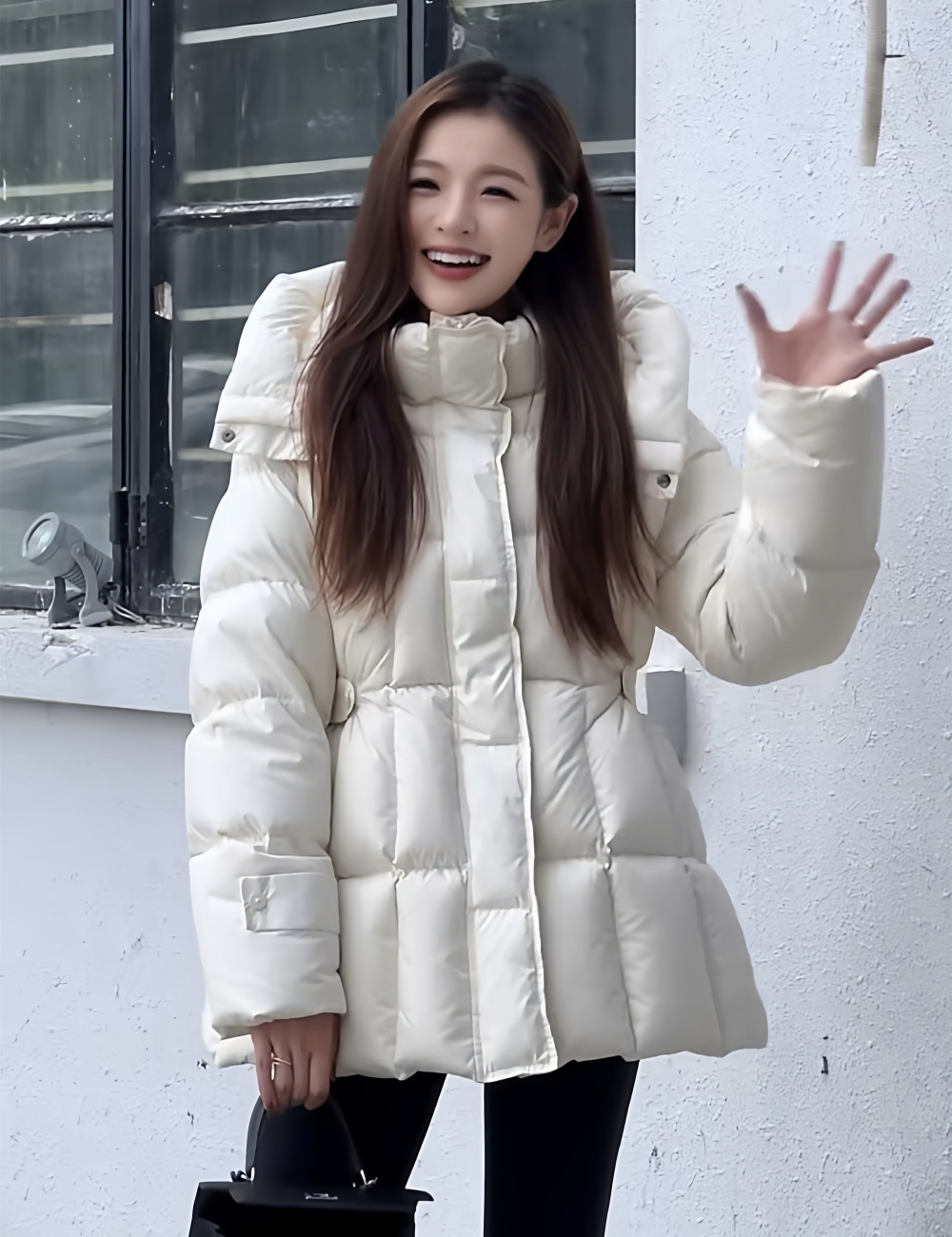 Thick fashion coat temperament down coat for women