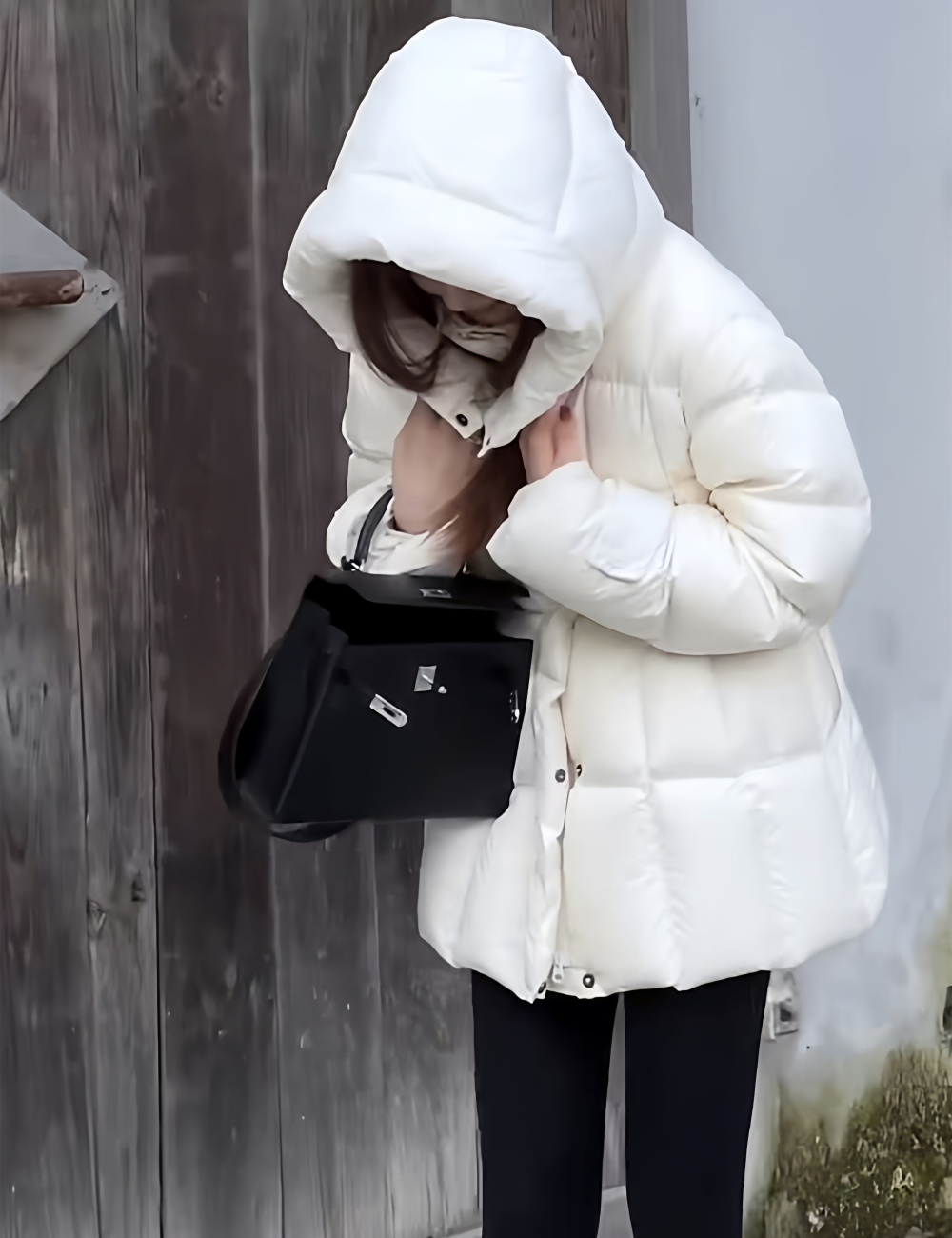 Thick fashion coat temperament down coat for women