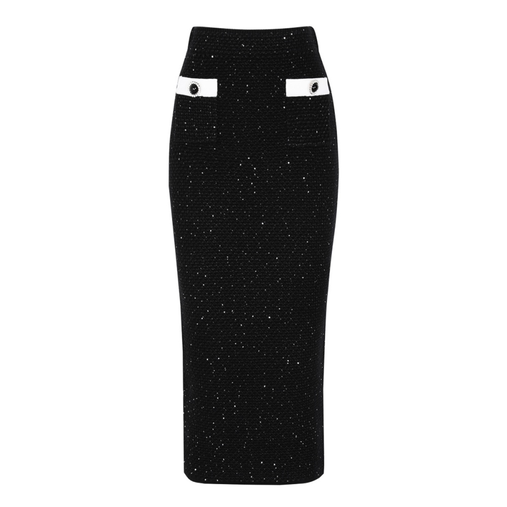 Knitted spring and autumn skirt fashion coat a set