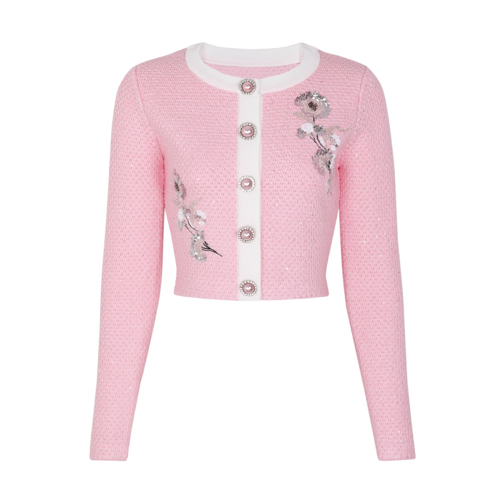 Knitted spring and autumn skirt fashion coat a set