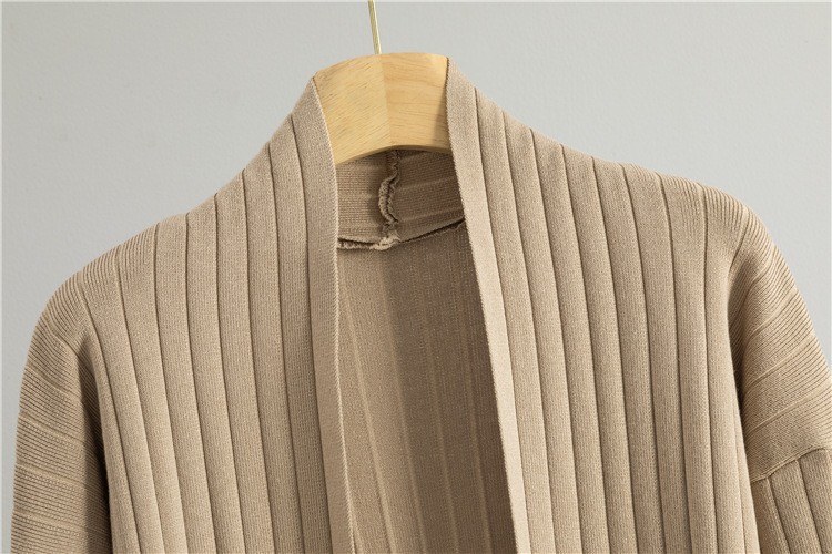 Knitted cardigan temperament sweater 2pcs set for women