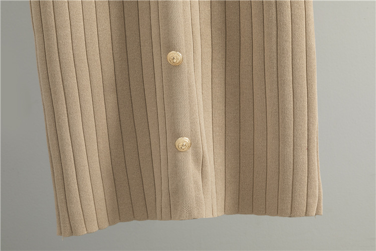 Knitted cardigan temperament sweater 2pcs set for women