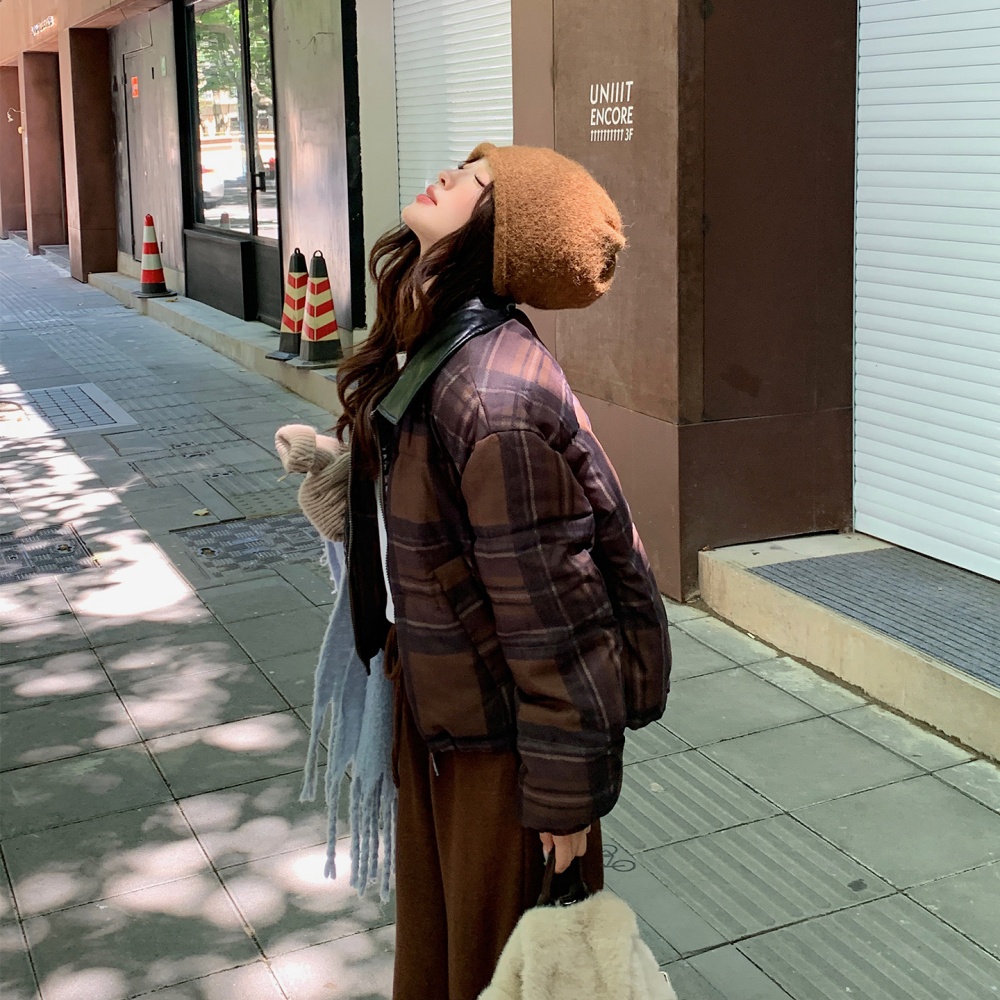 Cstand collar bread clothing coat for women